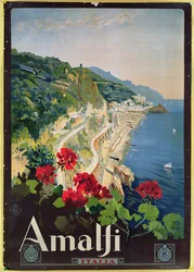 Affiche publicitaire pour la Côte Amalfitaine